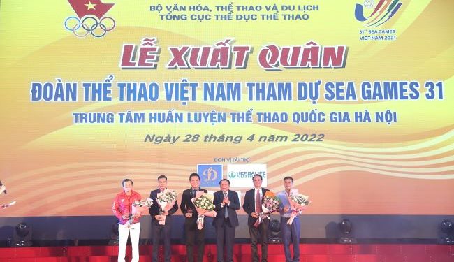 Herbalife Nutrition đồng hành cùng VOC tổ chức Lễ xuất quân Đoàn thể thao Việt Nam tham dự SEA Games 31
