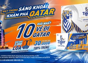 Tiger Crystal tung ưu đãi “Bật thùng sảng khoái, khám phá Qatar” với tổng giải thưởng tới hàng chục tỷ đồng