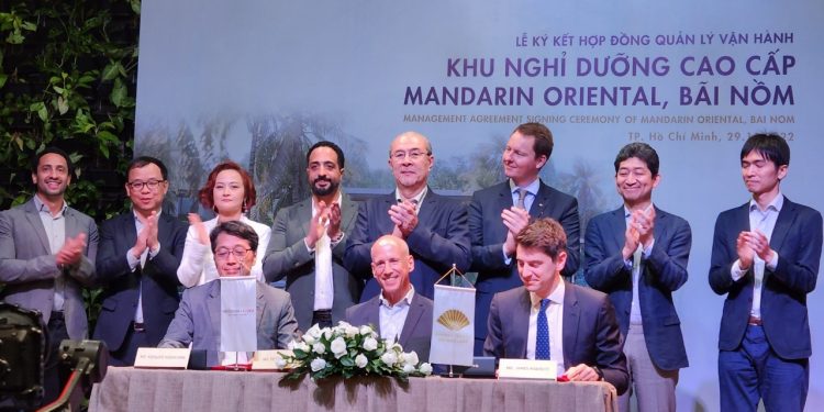 Indochina Kajima Development đã ký kết hợp đồng quản lý vận hành với Tập đoàn Mandarin Oriental cho dự án Mandarin Oriental, Bãi Nồm