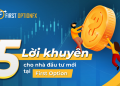 5 lời khuyên cho người mới khi đầu tư tại First Option Fx