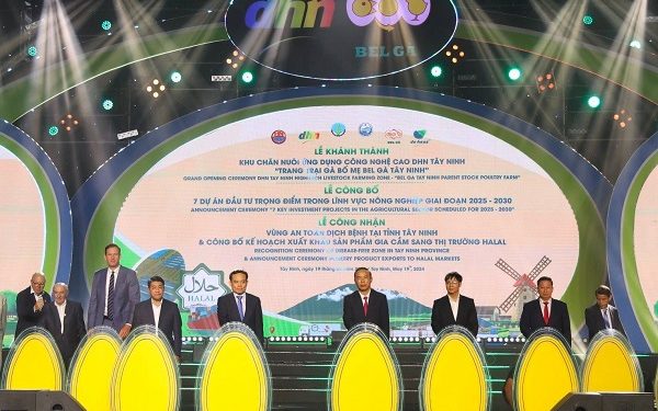 Lễ công bố 7 dự án trọng điểm Tổ hợp khu nông nghiệp công nghệ cao DHN Tây Ninh