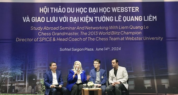Hội thảo học bổng du học đại học Webster và giao lưu với đại kiện tướng Lê Quang Liêm