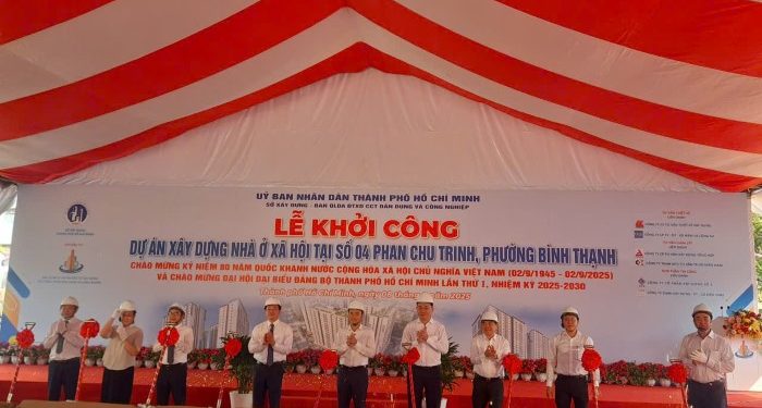 Khởi công dự án nhà ở xã hội gần 1.000 tỉ đồng phục vụ tái định cư dự án rạch Xuyên Tâm
