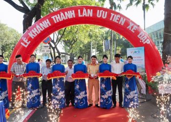 TP. Hồ Chí Minh khánh thành làn đường riêng cho xe đạp đầu tiên trên đường Mai Chí Thọ