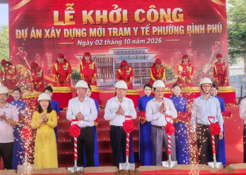 TP.HCM: Khởi công xây mới Trạm Y tế phường Bình Phú quy mô 70 tỷ đồng
